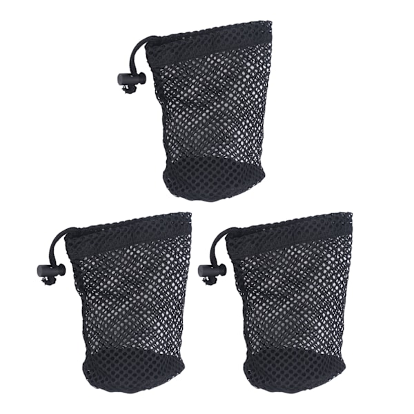 3 stk. Golf Mesh Bag Nylon Golf Bold Net Bag Utility Tilbehør Organizer til 12 til 16 Bolde
