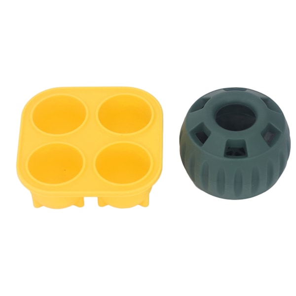 2st Valpgodisbricka Form Tvättbar Gummi Säker Långvarig Återanvändbar Hundfyllbar Godisbricka för liten hund Gul Kvadratgrön Rund