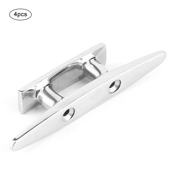 4 stk. 100 mm / 3,9 tommer rustfrit stål båddock dæk fortøjningsreb klamp tilbehør