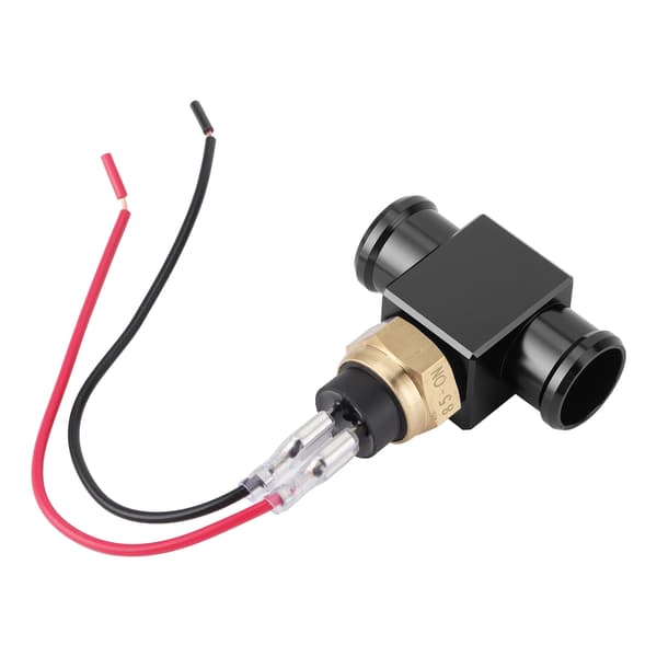 Termostat Vandtemperaturbryder Køler Blæser Temp Sensor til Motorcykel ATV Offroad (sort)