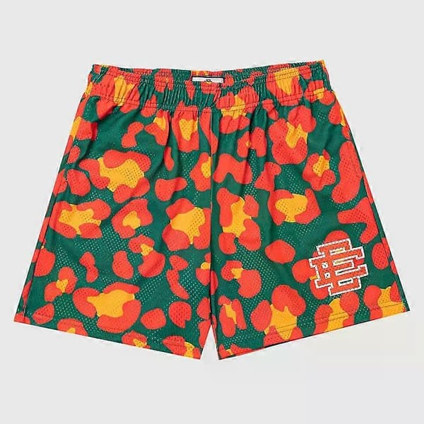 2024 Nya Sommar Eric Emanuel EE Basic Mesh Shorts Klassiska Blommiga Shorts Herr Basketbollshorts M M Wine red WJX
