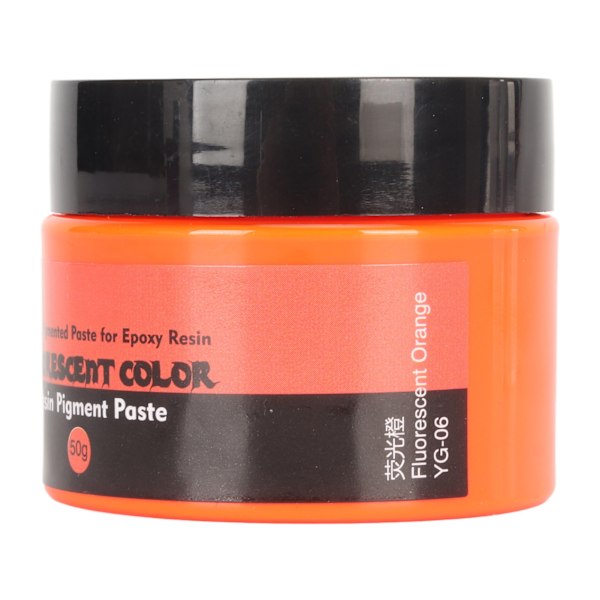 50g Fluoresoiva Väri Hartsi Pigmentti Tahna Korkea Pitoisuus Erittäin Pigmentoitunut Hartsi Pigmentti Tahna DIY Maalaus Taiteeseen Fluoresoiva Oranssi