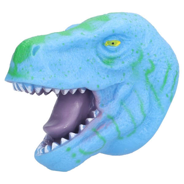 Dinosaur Hånddukke Realistisk Blød Halloween Tyrannosaurus Rollespil Legetøj til Børn Blå