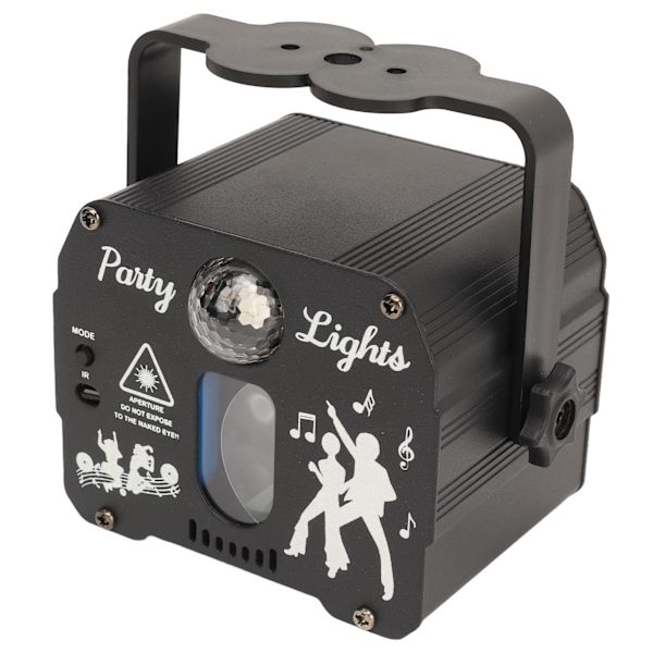 DJ Disco Scene Party Lights Strobe Scene Light RGB Lydaktivert Laserlys med fjernkontroll for fester Bar Bursdag Ferie USB Oppladbar