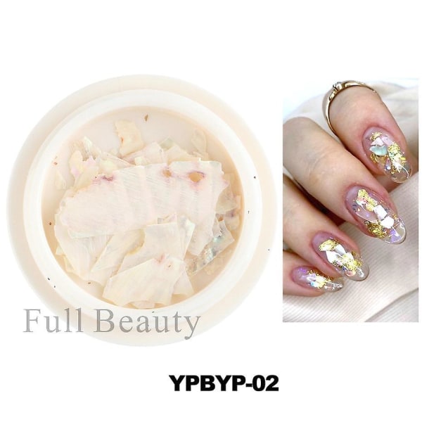 Natural Shell Texture Abalone Nail Decoration Type 2