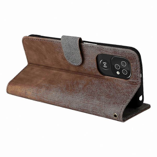 Doro 8100/8200 Plånboksfodral med stativ och rem, telefonfodral i PU-läder Brown
