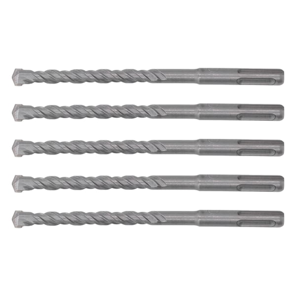 5 st Hammarborrkrona 160 mm Längd 2 räfflor Självcentrerande hårdmetallspets slagborr för tegelsten Betong 10 mm/0,39 tum