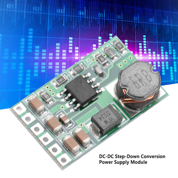 DC Buck Step Down Spenningsomformer Strømforsyningsmodul (3.7V)