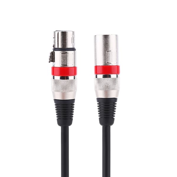 1M hann til hunn XLR-kabel - skjermet lydkabel for mikrofonmikser