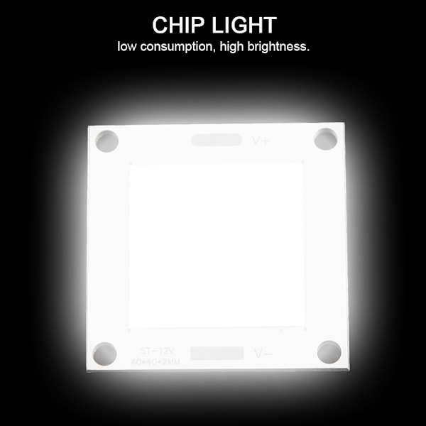 12-14V 50W COB LED Integreret Chip Light Panel Lampe til DIY-projektor Forlygter (Hvid)