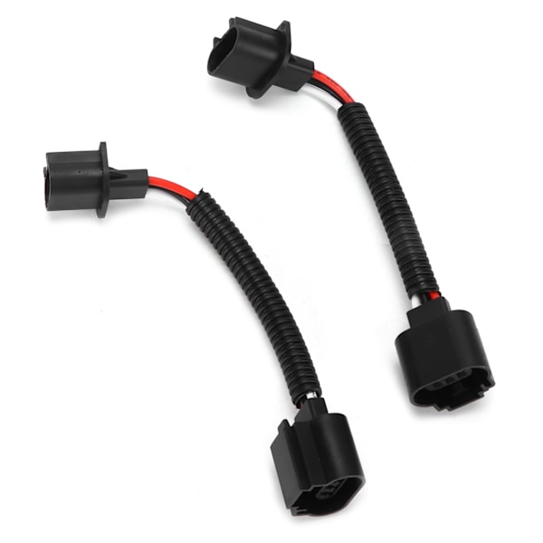 2 stk H13 9008 Han til Hunn Ledningsnett Adapter for Bil Frontlys Tåkelys Universal
