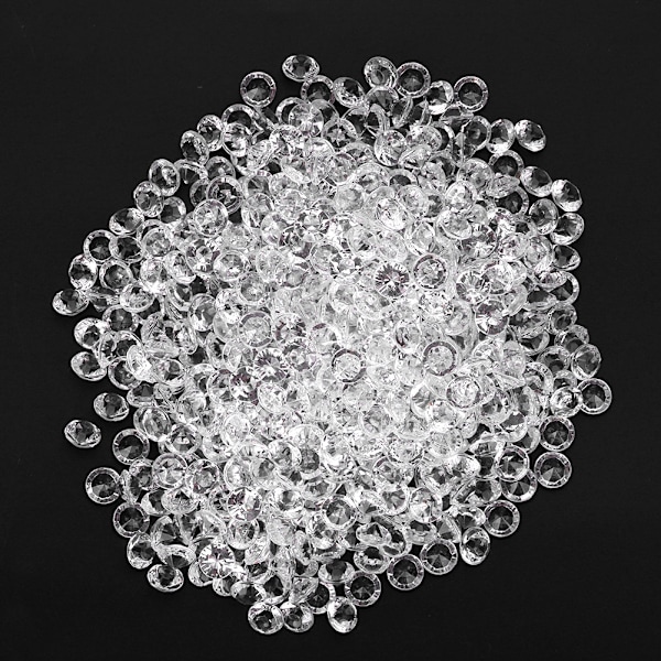 Transparent akrylpärlor Bröllopsfest Gör-det-själv-prydnad Vacker Tillbehör Dekor (6mm 2000 Styck)