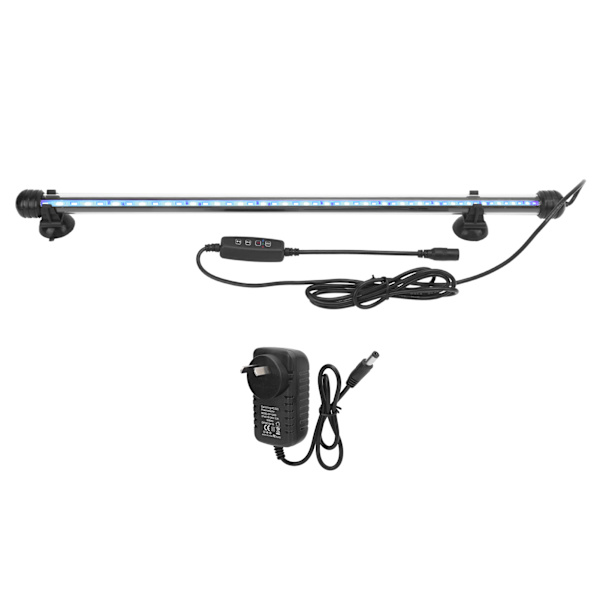 Akvarielys Vandafvisende Akvarielys med LED-lys 3 Tilstande Dæmpbar 100‑240VAU Stik 48CM