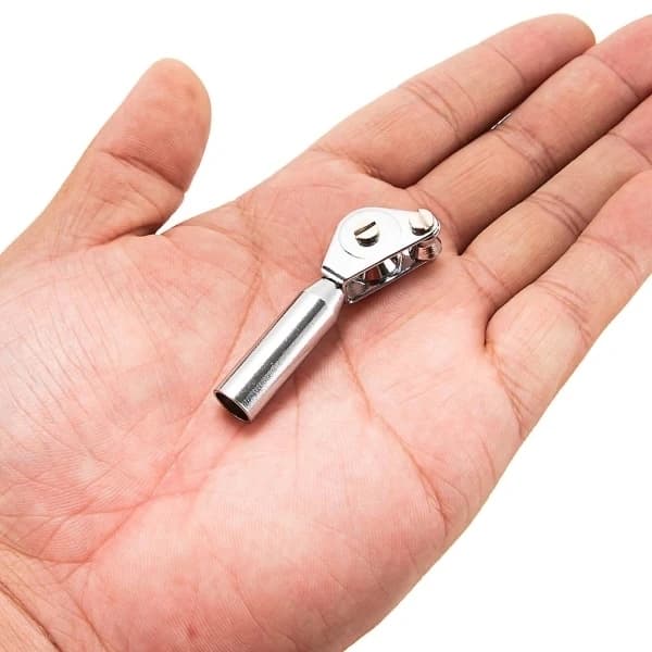 Toppøye rullguide til fiskestang rustfritt stål 5-8 mm Sølv Silver 8mm