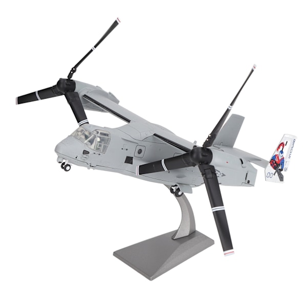 1:72 Tilt Rotor Flygplansmodell Hemlegering Simulerad Diecast Flygplansmodell Dekorationssamling