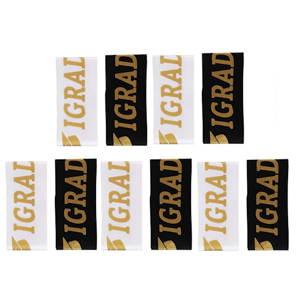 5 Sæt Graduation Sash Polyester Fest Tillykke med Brev Souvenir Tilbehør Foto Rekvisit