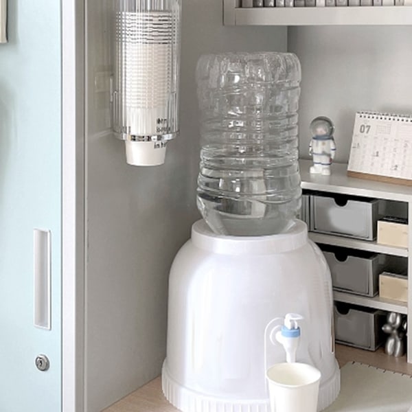Engångspappersmuggar av plast Dispenser Väggfäste Dragtyp Vattenkylare Cup Dispenser Automatisk Remover Mugghållare för Hemsjukhus Gym Office