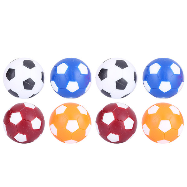 8 stk Mini Farverige Bordfodbold Fodbold Erstatningsbolde Bordspil Bold 36 mm