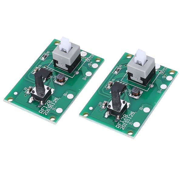 2 stk. Solar Lamp String Controller Modul Printkort med 8 slags lystilstand og kontakt 1,2V