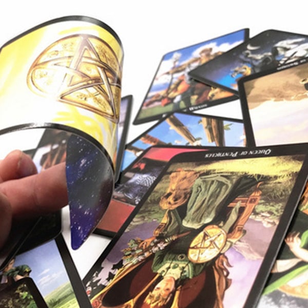 Tarot Witch Tarot Familiespill Morsomt engelsk versjon Tarotkortsett