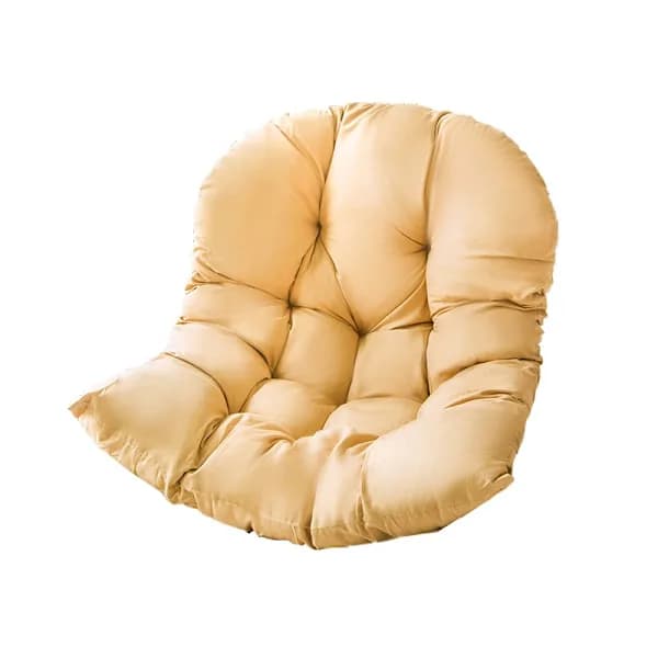 Æggestolshynde Tyk blød polyester siddehynde til hængende gyngestol indendørs udendørs kamel 80 x 120 cm kamel Camel 80*120cm