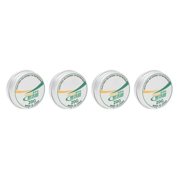 4pcs Soldering Tip Refresher Clean Paste Tin Powder Resurrection Paste for Oxide Soldering Iron Head 20g
