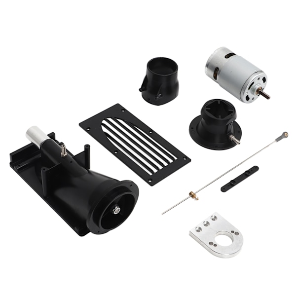 40mm RC Båds Jetpumpe Thruster RC Båds Thruster Jetpumpe Sæt med 775 Børstet Motor Sort