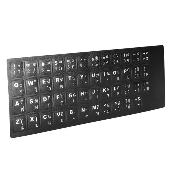 Thai Keyboard Sticker - Erstatning til stationær og bærbar computer