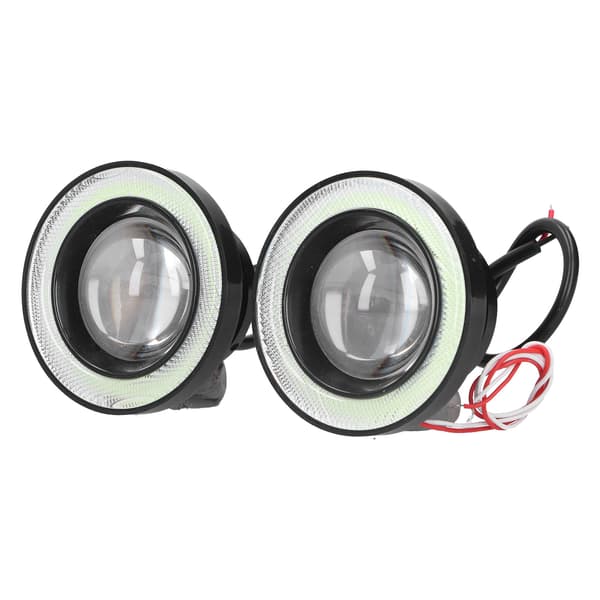 Lyse Blå Angel Eyes Bil LED Dimlys - 30W, IP65, 12V (2stk)