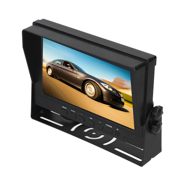 IPS Backspegelmonitor HD Full View 2-Videoingång Solskydd Design för Lastbilar Skördetröskor