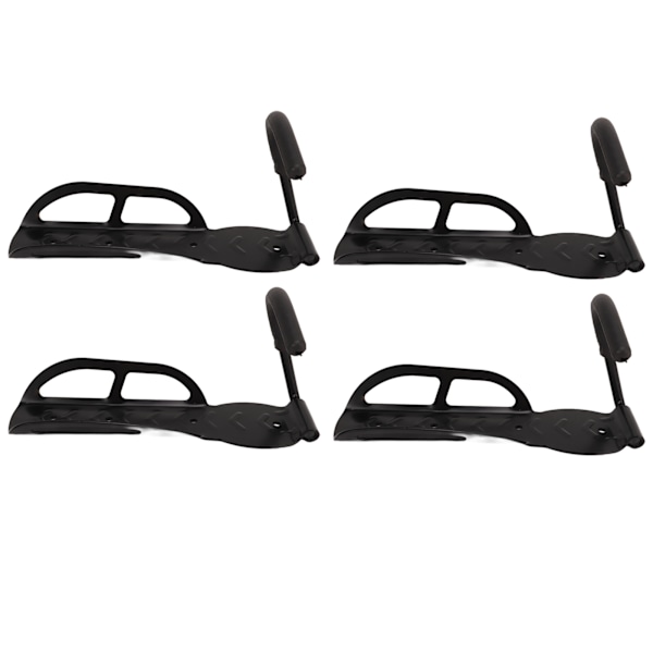 4 kpl Seinään kiinnitettävä pystysuora pyöräteline, kestää jopa 30 kg, teräksestä valmistettu seinään kiinnitettävä pystysuora pyöräteline sisätiloihin, autotalliin ja varastoon