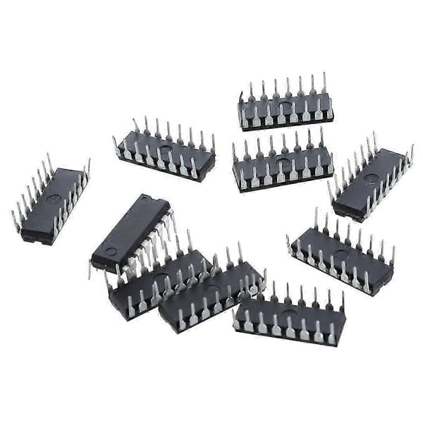 10 x L293D stepmotordriver Black & silver