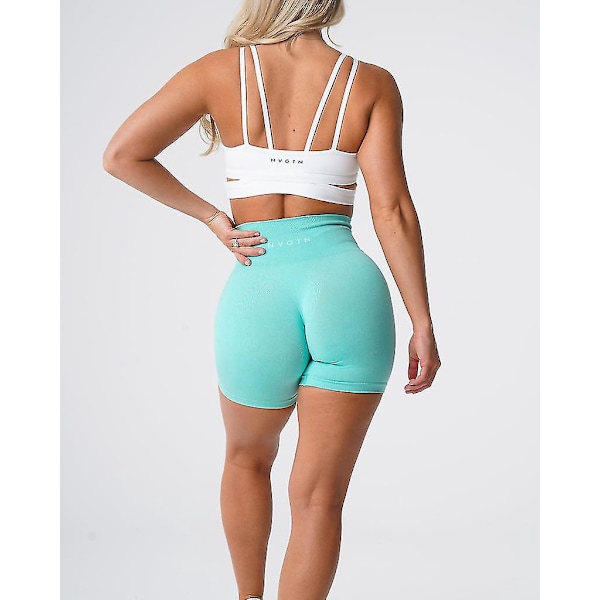 Seamless Pro Mint Green Dam Fitness Shorts