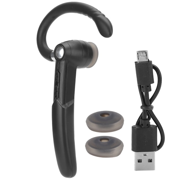 Portabel Bluetooth-headset för örat, hörlurar, hög kompatibilitet, svart