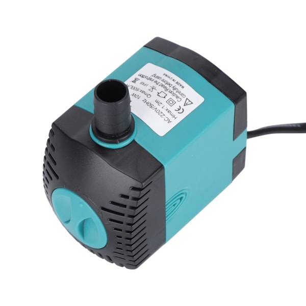 10W upotettava pumppu 600L/H 1,2m Nosto Alhainen melu akvaariopumppu EU-pistoke 220V