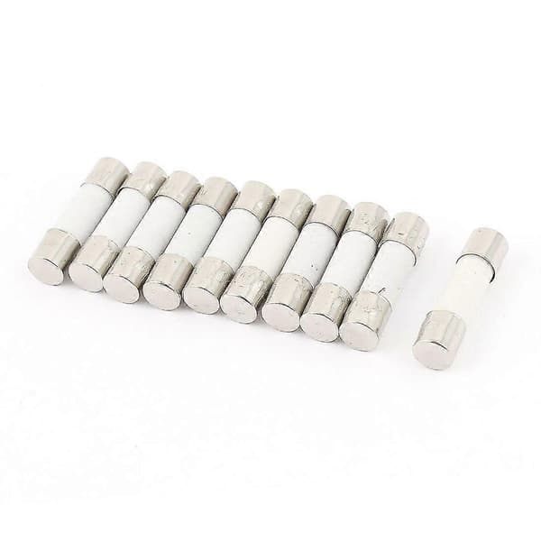 Fördröjd 250 V 5 A T5 A keramisk rör, 10,5 x 20 mm säkring