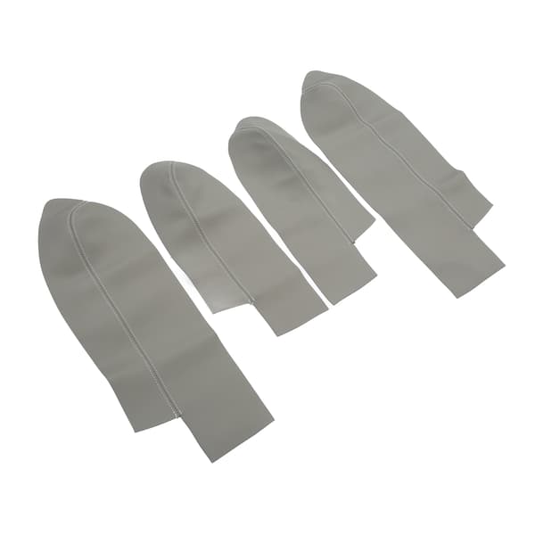 4 stk/sett Dørpanel Armlenes Deksel Mikrofiber Lær Erstatning for CRV 2007‑2011 Grå