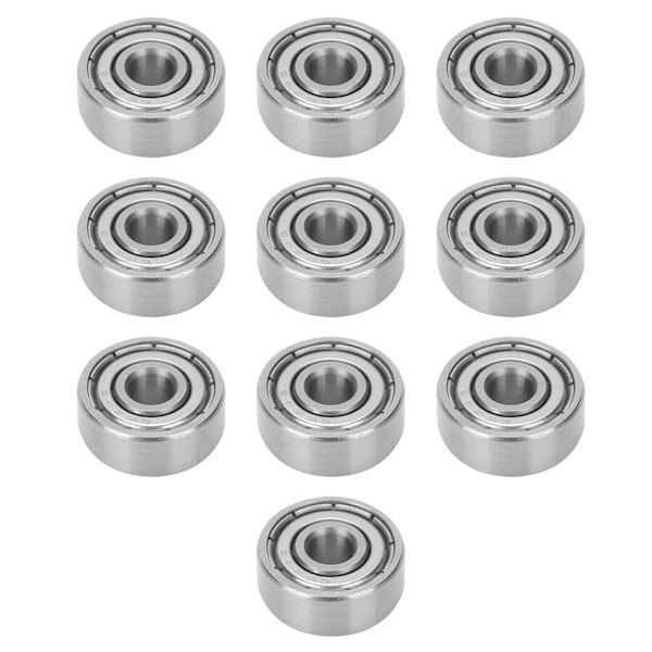 10 ST S624ZZ 4x13x5mm kuglelejer i rustfrit stål til Longboards rulleskøjter dele