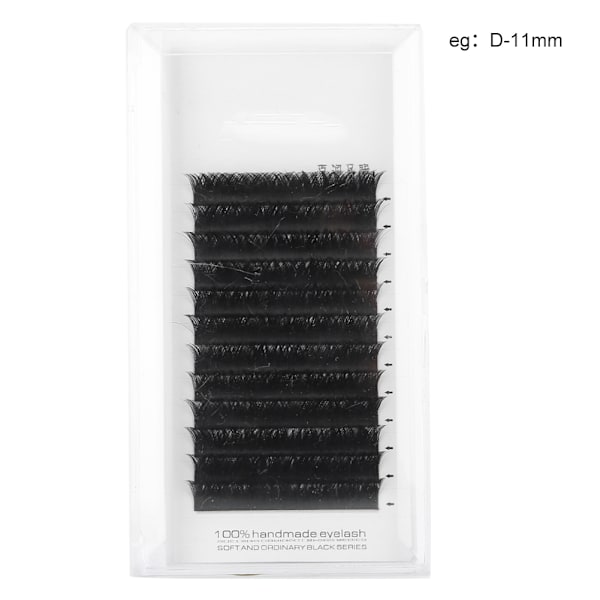 0,05 mm V-formade täta lösögonfransar Ögonfransförlängning ympning lösögonfransar (D-typ)(11 mm)