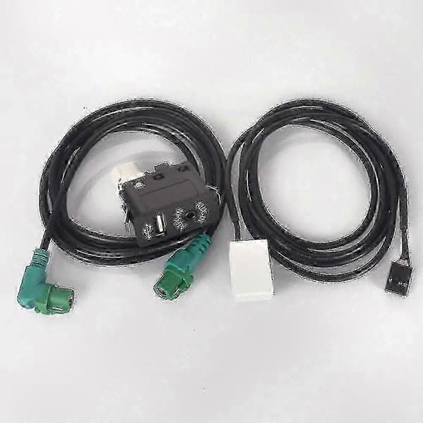 Aux-USB-adapter med kabelbryter Kompatibel med E60 E61-modeller B