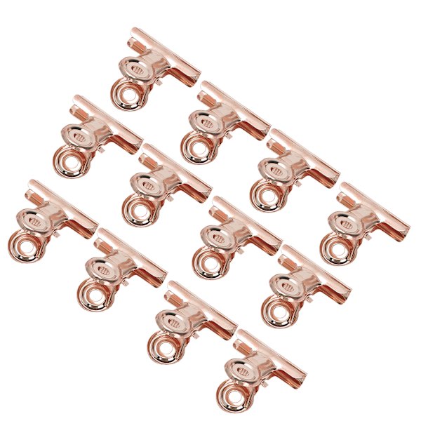12st Curve C Nagelförlängningsklämmor Nagelklämma Filklämma NagelkonsttillbehörRose Gold