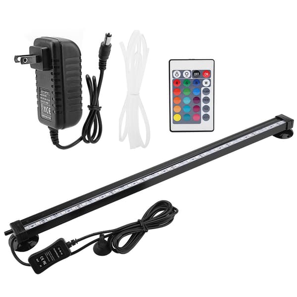 46 cm Undervanns LED Akvarielys Kit Fjernkontroll US Plugg