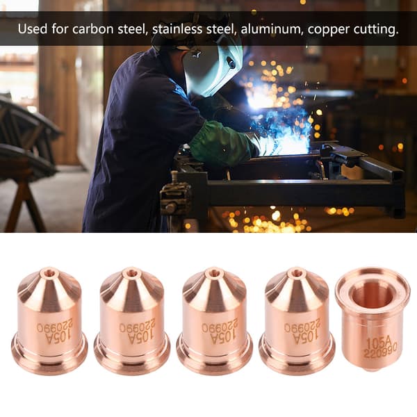 Plasma Torch Dyse Tips Forbruksmateriell 220990 for MAX65 5 Stykker