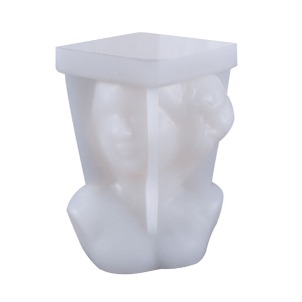 DIY Silikon Lysform 3D Silikonstøbeform Lysformning Damekropsform Silikonform