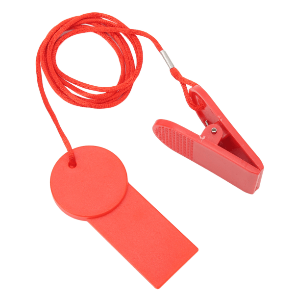 2 st löpbandssäkerhetsnyckel löpbandssäkerhetsbrytare säkerhetslås nödstopp ersättning 28x43 rektangulärt säkerhetsklämma röd