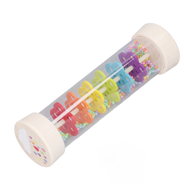 Regnmakare Rain Stick Leksak Trä Färgglad Musikutbildning Rain Stick Shaker för Hemma dagis L