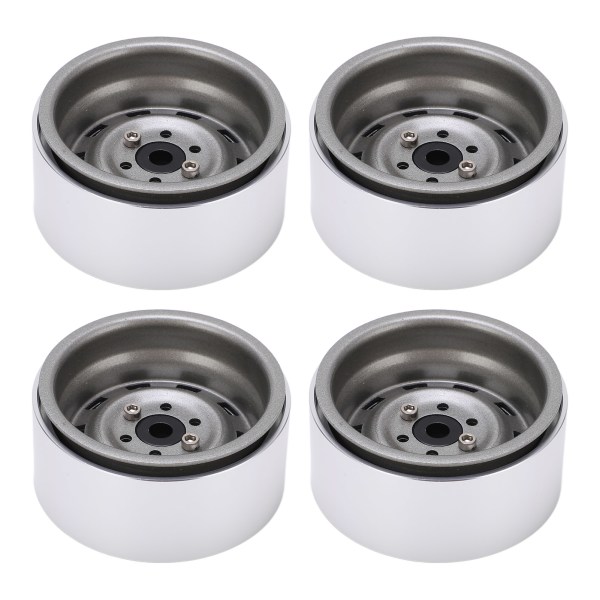 4 stk metall 1,9 tommers hjulfelger 10 firkantet hull nav for AXIAL SCX10 1/10 RC klatring CartTitanium Farge