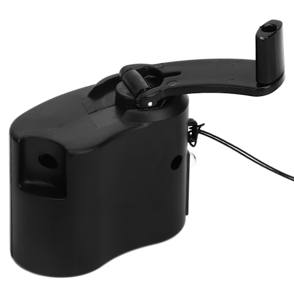 USB Handvev Telefonladdare Bärbar Hand Power USB Laddare för Outdoor Vandring Camping Svart