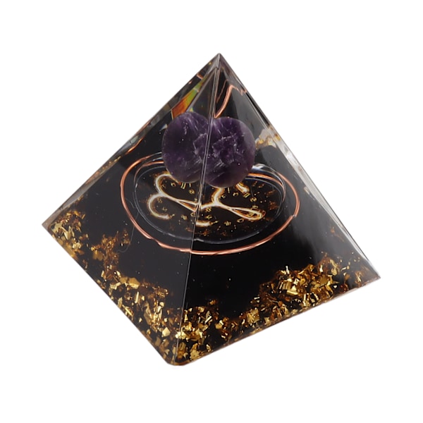 5 cm Orgonitpyramid för positiv energiläkning Kristallpyramidmeditation Orgonitpyramider Chakra Zodiac Energy Generator Aries