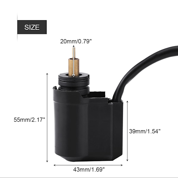 2-pinners forgasser automatisk elektrisk choke for GY6 50cc 125cc 150cc scootermoped